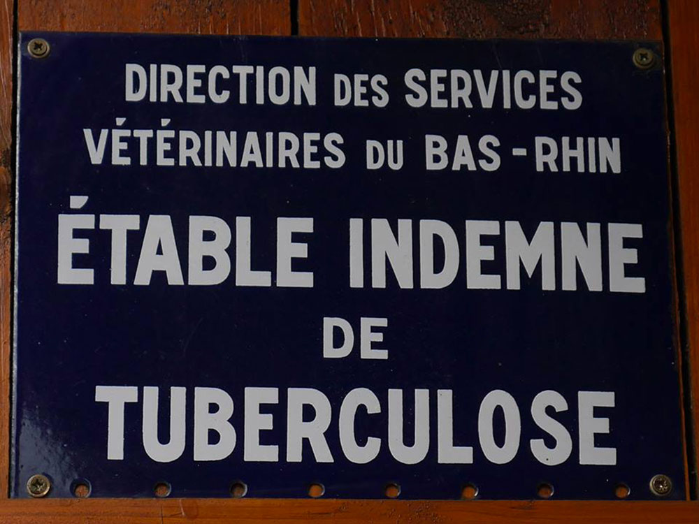 Plaque de la direction des services vétérinaires du Bas-Rhin