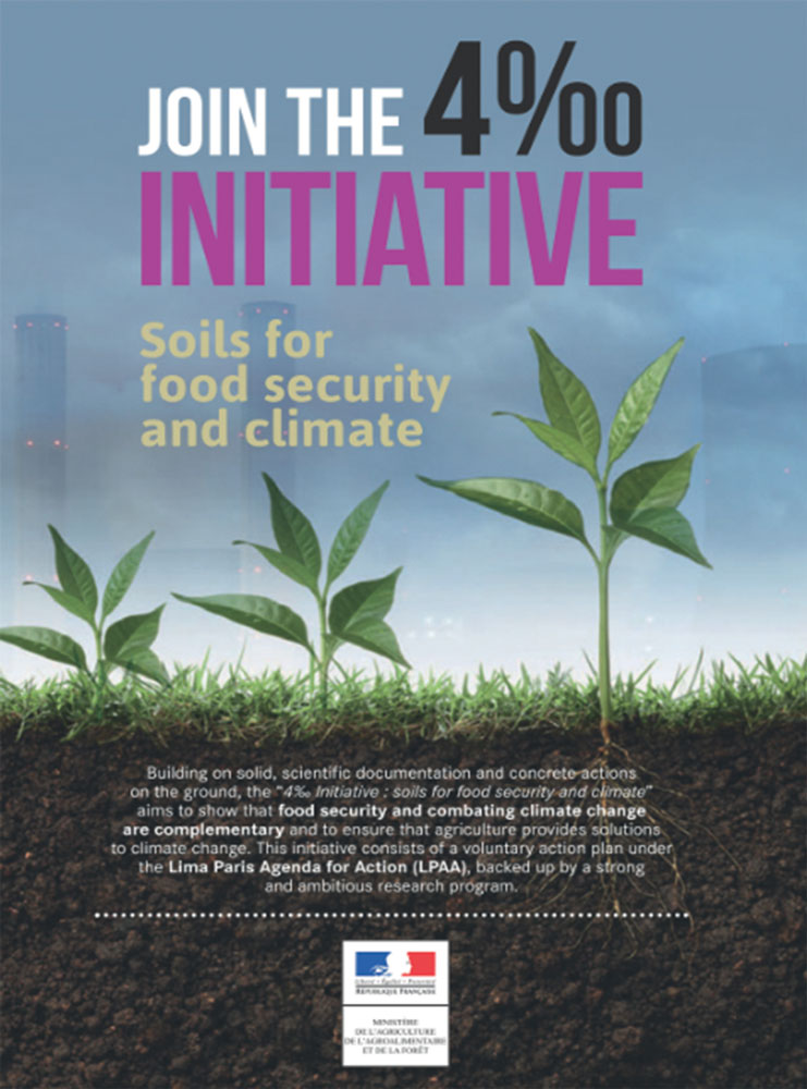 Affiche de sensibilisation au programme international 4pourMille